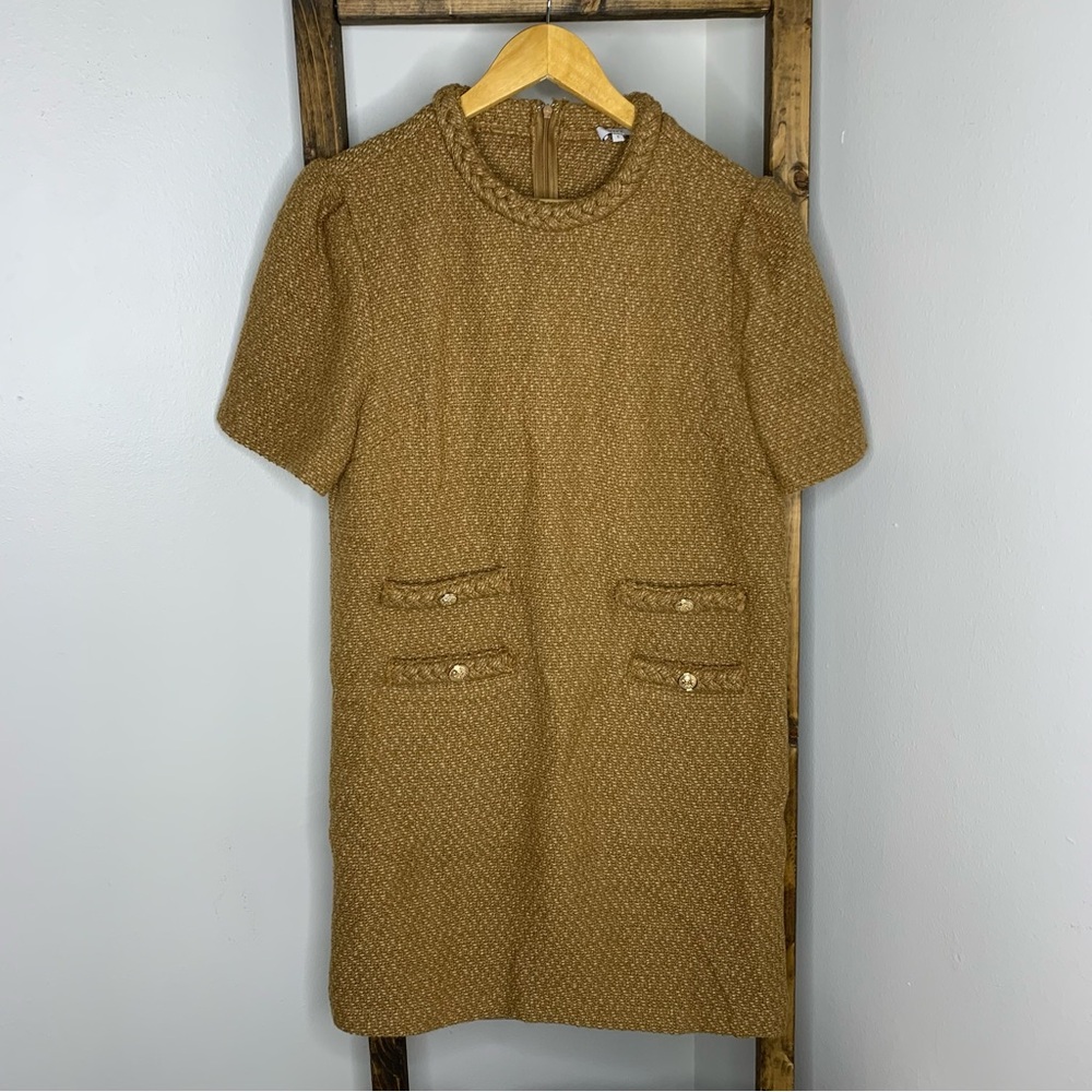 VOY Brown Short Sleeve Dress Size S